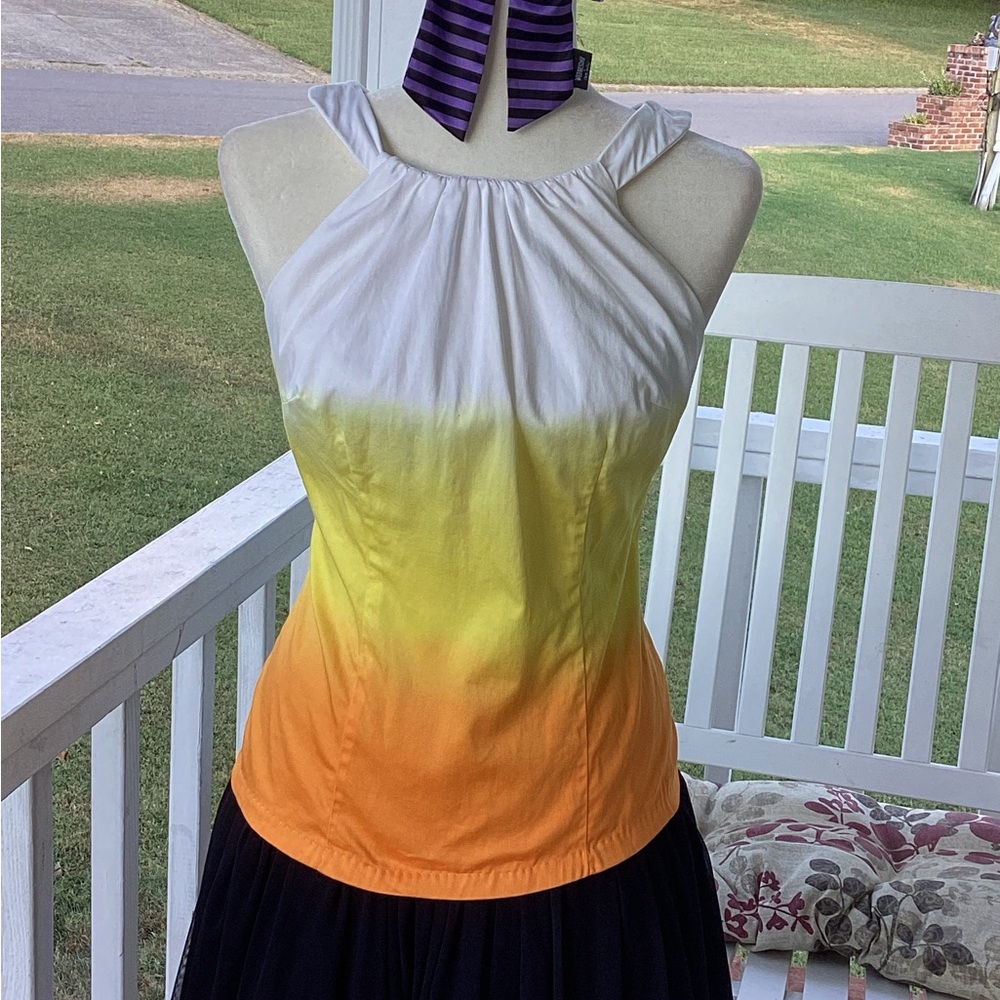 Pinup Couture Dyed Halloween Harley Top
